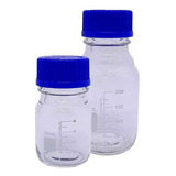Kit Com 2 Frascos Reagentes D Vidro Boro 3.3 D 100ml E 250ml