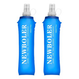 Kit Com 2 Garrafas De Água Dobrável Macia 250ml Cada.