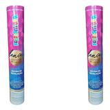 Kit Com 2 Lança Fumaça Azul Rosa Chá Revelação Com Confete.