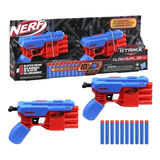 Kit Com 2 Lançadores De Dardos Nerf Alpha Strike Claw Hasbro
