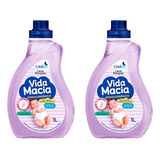 Kit Com 2 Lava Roupas Líquido Casakm Vida Macia Infantil 1l
