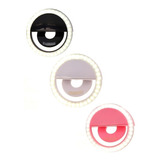 Kit Com 2 Luz Selfie Ring Light Clipe Anel Led Flash Celular