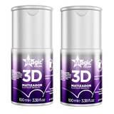 Kit Com 2 Magic Color - Gloss 3d Platinum Branco 100ml