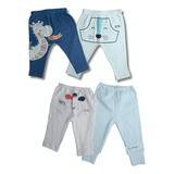 Kit Com 2 Mijão Calça Para Bebê Menino Bicho Molhado
