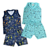 Kit Com 2 Pijamas Infantil Calor