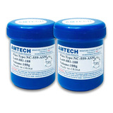 Kit Com 2 Pote Fluxo Solda Amtech 100g Nc-559 Reballing Bga