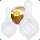 Kit Com 2 Separador De Ovo Gema E Clara Fitness Bolo Receita