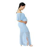 Kit Com 2 Vestido Tricô Tricot Ensaio Gestantes Revelação