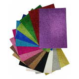 Kit Com 20 Placas De Eva Com Glitter Make