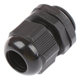 Kit Com 25 Un Prensa Cabo Preto Nylon Pg09 Prova D'água Ip68