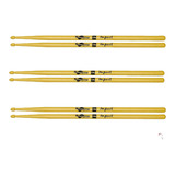 Kit Com 3 Baquetas Spanking Linha Impact 7a Longa