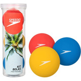 Kit Com 3 Bolas Para Frescobol Speedo - Cores + Tubo 