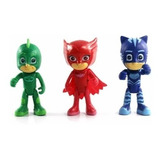 Kit Com 3 Bonecos Pjmasks Articulados-