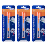 Kit Com 3 Canetas Identificadora Dinheiro Falso - Brw