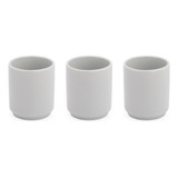 Kit Com 3 Copinhos De Porcelana 150 Ml
