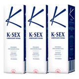 Kit Com 3 K-sex Gel Natural Solúvel Lubrificante Intimo 50g