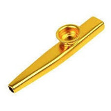 Kit Com 3 Kazoo Dourado Dolphin Profissional Musicalização 