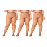 Kit Com 3 Meias Calças Fio 40 Opaca Trifil 6101 Plus Size