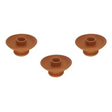 Kit Com 3 Porta Velas De Barro Castiçal Candelabro Decoração