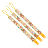 Kit Com 3 Prendedores De Chupeta Universal Bico Bebê C/nf 