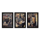 Kit Com 3 Quadros - Cidade Arquitetura Paisagem - 214kq02p