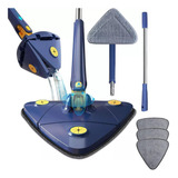 Kit Com 3 Refil Mop Esfregão De Limpeza Triângulo Ajustável