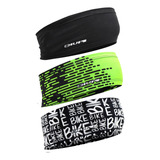 Kit Com 3 Testeira Headband Faixa De Cabeça Hupi Bike