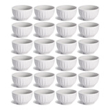 Kit Com 36 Tigelas Cumbuca Porcelana Branca 190ml Sopas