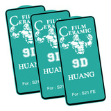 Kit Com 3x Películas Cerâmica Flexível Para Galaxy S21 Fe