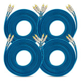 Kit Com 4 Cabos Rca 5