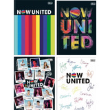 Kit Com 4 Caderno Brochura Capa Dura Now United 80 Folha