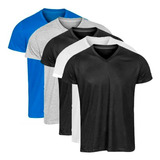 Kit Com 4 Camisetas Gola V Pijama Pwear Masculino