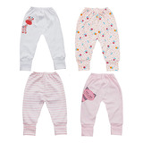 Kit Com 4 Culotes Com Pé Reversivel Prematuro
