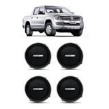 Kit Com 4 Difusor Ar Painel Vw Amarok 2013 A 2016 Cromado