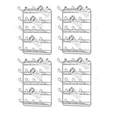 Kit Com 4 Escorredor De Copo 20 Lugares Parede N120 Niquela*