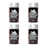 Kit Com 4 Fibras De Queratina Em Pó Super Billion Hair 25g