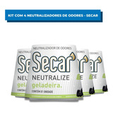 Kit Com 4 Neutralizadores De Odores Secar Geladeira 30g