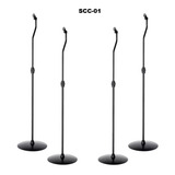 Kit Com 4 Suporte Caixa De Som Para Home Theater Pedestal