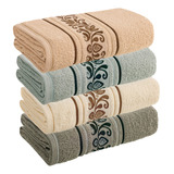 Kit Com 4 Toalhas De Banho Felpuda Fio Cardado Karsten