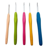 Kit Com 5 Agulhas Barbante Cabo Emborrachado 