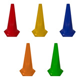Kit Com 5 Cones 50cm Fitness Treinamento Funcional Circuito