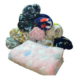 Kit Com 5 Manta Infantil Soft Microfibra Bebê Estampado
