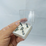 Kit Com 5 Micro Figuras Metal 1.5cm Natividade Cristo Antigo