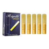 Kit Com 5 Palhetas Rigotti Gold Light - Sax Alto 2,0