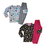 Kit Com 5 Pijama Infantil Menina