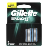 Kit Com 5 Unidades Gillette Carga Mach3 C/2 Regular