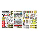 Kit Com 50 Adesivos Variados Para Moto Capacete Carro Bike