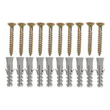 Kit Com 50 Parafusos 5.0 X 50 + 50 Buchas N8