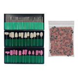 Kit Com 54 Brocas + Refil Para Lixadeira Unhas Acrigel Motor