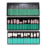 Kit Com 55 Brocas Para Lixadeira Unhas Acrigel Motor Polidor